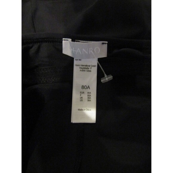 Hanro Allure Black Built In Bra Camisole Adjustable Straps Retail $135 NWT 36A - Picture 5 of 7